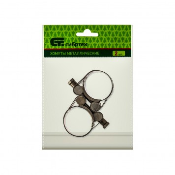 475113 | Хомуты металлические, силовые 29-31 мм, ширина 20 мм, шарнирный, W4, 2 шт, СИБРТЕХ-1