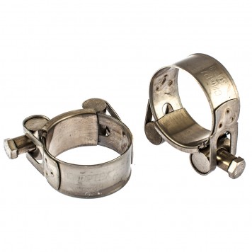 475233 | Хомуты металлические, силовые 36-39 мм, ширина 20 мм, шарнирный, W4, 2 шт, СИБРТЕХ-0