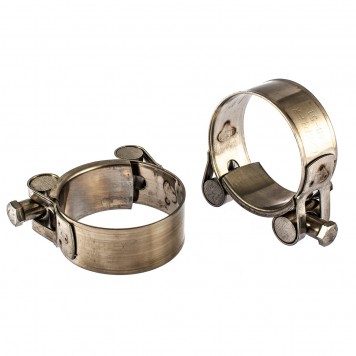 475393 | Хомуты металлические, силовые 48-51 мм, ширина 22 мм, шарнирный, W4, 2 шт, СИБРТЕХ-0