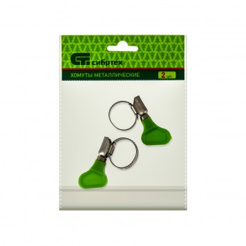 476493 | Хомуты металлические, червячные 12-20 мм, ширина 12 мм, W4, с ключом, 2 шт, СИБРТЕХ-1