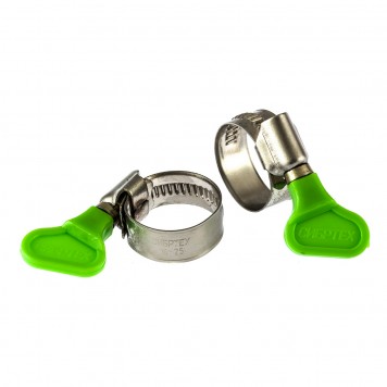 476503 | Хомуты металлические, червячные 16-25 мм, ширина 12 мм, W4, с ключом, 2 шт, СИБРТЕХ-0