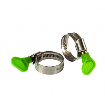 476523 | Хомуты металлические, червячные 20-35 мм, ширина 12 мм, W4, с ключом, 2 шт, СИБРТЕХ-0