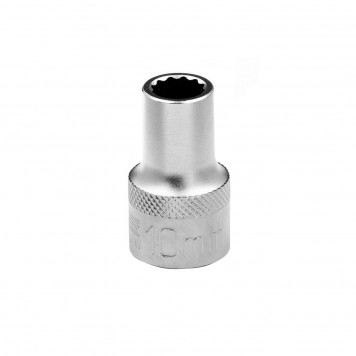 13651 | Головка торцевая, 10 мм, двенадцатигранная, CrV, под квадрат 1/2, хромированная, STELS-1