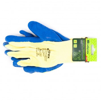 67751 | Перчатки хлопчатобумажные, латексное рельефное покрытие, M, СИБРТЕХ-1