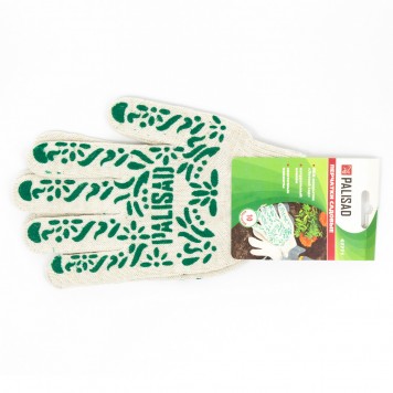 67771 | Перчатки садовые х/б, ПВХ покрытие, "Летний сад", 10 класс, PALISAD-5