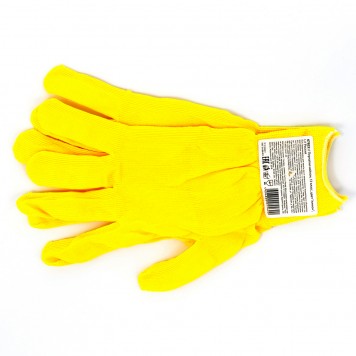 67822 | Перчатки Нейлон, 13 класс, цвет лимон, L Россия, РОССИЯ-1