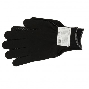 67848 | Перчатки Нейлон, ПВХ точка, 13 класс, черные, XL Россия, РОССИЯ-1