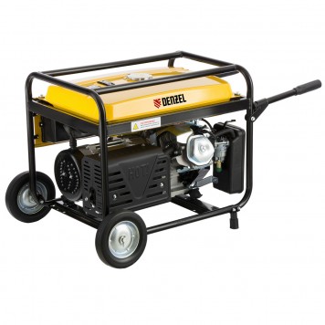 94684 | Генератор бензиновый GE 6900E, 5.5 кВт, 220 В/50 Гц, 25 л, электростартер, DENZEL-2