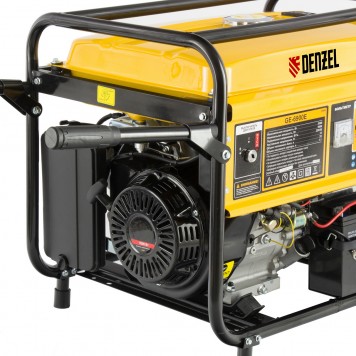 94684 | Генератор бензиновый GE 6900E, 5.5 кВт, 220 В/50 Гц, 25 л, электростартер, DENZEL-7