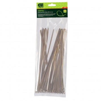 45595 | Хомуты, 250 х 4,6 мм, нержавеющая сталь, 50 шт, СИБРТЕХ-0