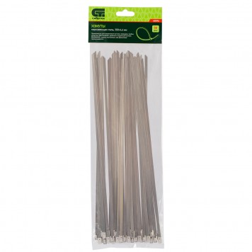 45596 | Хомуты, 300 х 4,6 мм, нержавеющая сталь, 50 шт, СИБРТЕХ-0