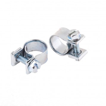 47503 | Хомуты металлические 10-12 мм, ширина 9 мм, винтовой, W1, 2 шт, СИБРТЕХ MINI-0