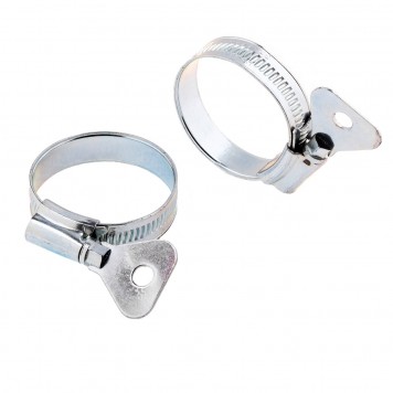 476537 | Хомуты металлические, червячные 32-44 мм, ширина 12 мм, W1, с металлическим ключом, 2 шт, СИБРТЕХ-0