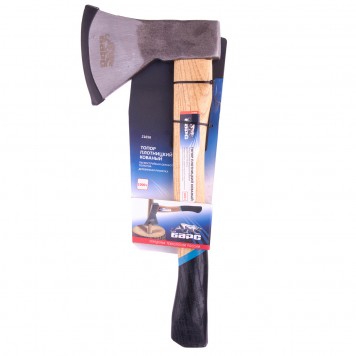 21656 | Топор плотницкий, кованый, деревянная рукоятка, 1000 г, пескоструйное покрытие полотна, БАРС-4