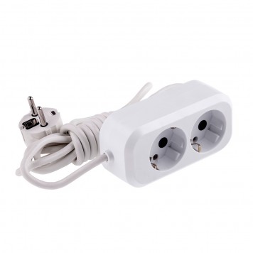 95961 | Удлинитель бытовой, серия УХз-10-203, с заземлением, 3 м, 2 розетки, 10 А, DENZEL-1