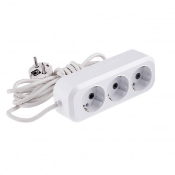 95966 | Удлинитель бытовой, серия УХз-10-303, с заземлением, 3 м, 3 розетки, 10 A, DENZEL-1