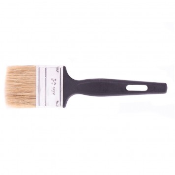 82504 | Кисть флейцевая "Стандарт", 50 х 6 мм, натуральная щетина, пластиковая ручка, СИБРТЕХ-0