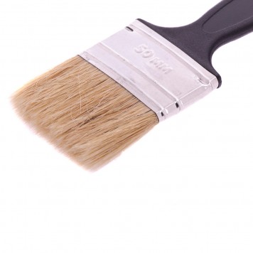 82504 | Кисть флейцевая "Стандарт", 50 х 6 мм, натуральная щетина, пластиковая ручка, СИБРТЕХ-1