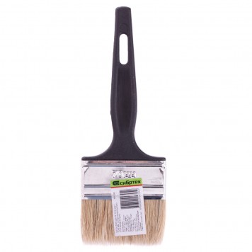 82506 | Кисть флейцевая "Стандарт", 70 х 6 мм, натуральная щетина, пластиковая ручка, СИБРТЕХ-3