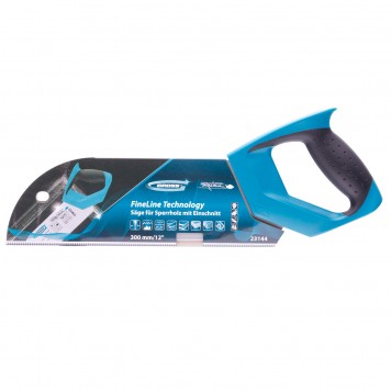 23144 | Пила для фанеры с запилом, 300 мм/12", 11-12 TPI, каленый зуб 3D, двухкомпонентная рукоятка, GROSS PIRANHA-3