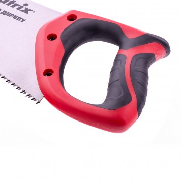 23540 | Ножовка по дереву, 400 мм, 7-8 TPI, зуб-3D, каленый зуб, двухкомпонентная рукоятка, MATRIX-1