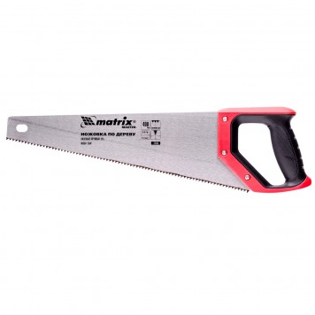 23556 | Ножовка по дереву, 400 мм, зуб 2D, каленый крупный зуб 3-4 TPI, двухкомпонентная рукоятка, MATRIX MASTER-0