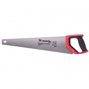 23560 | Ножовка по дереву, 500 мм, волновая вырубка, 3-4 TPI, каленый зуб 2D, двухкомпонентная рукоятка, MATRIX MASTER-0