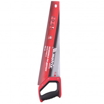 23560 | Ножовка по дереву, 500 мм, волновая вырубка, 3-4 TPI, каленый зуб 2D, двухкомпонентная рукоятка, MATRIX MASTER-3