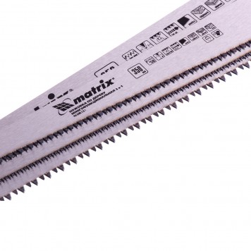 23575 | Ножовка по дереву 3 в одном: ножовка, 3 рабочих полотна, металлическая обрезиненная рукоятка, MATRIX-2