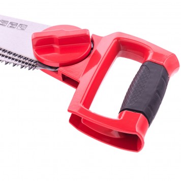 23575 | Ножовка по дереву 3 в одном: ножовка, 3 рабочих полотна, металлическая обрезиненная рукоятка, MATRIX-3