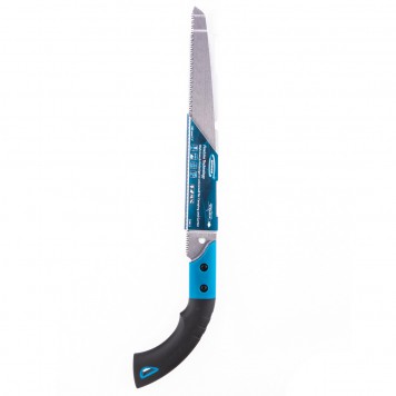 23612 | Пила по дереву, универсальные для кемпинга и сада, 330 мм, 9-10 TPI, каленый зуб 3D, двухкомпонентная рукоятка, пенал, GROSS PIRANHA-3