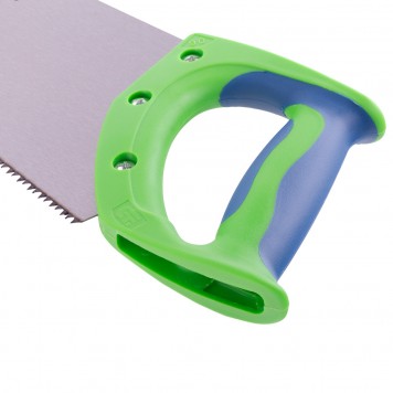 23803 | Ножовка по дереву, 450 мм, 7-8 TPI, каленый зуб 2D, двухкомпонентная рукоятка, СИБРТЕХ ЗУБЕЦ-2