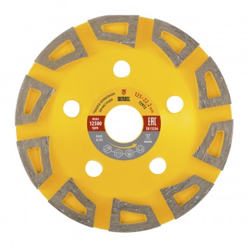 72972 | Чашка алмазная зачистная, 125 мм, Агрессор, DENZEL-0