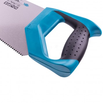 24104 | Ножовка по дереву, 500 мм, 11-12 TPI, зуб-3D, каленый зуб, двухкомпонентная рукоятка, GROSS PIRANHA-2