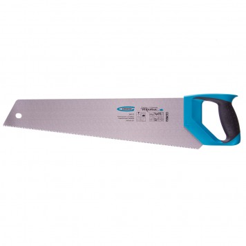 24117 | Ножовка по дереву, усиленное трапецевидное полотно, 500 мм, 11-12 TPI, зуб3D, каленый зуб, двухкомпонентная рукоятка, GROSS PIRANHA-0
