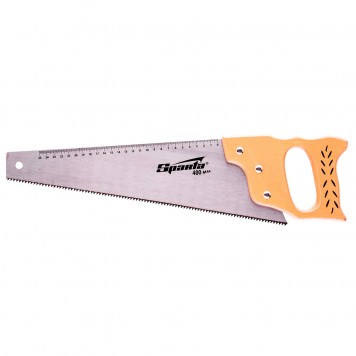 231855 | Ножовка по дереву, 400 мм, 7-8 TPI, каленый зуб, линейка, деревянная рукоятка, SPARTA-0