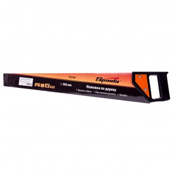 232365 | Ножовка по дереву, 500 мм, 5-6 TPI, каленый зуб, линейка, пластиковая рукоятка, SPARTA-3