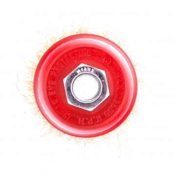 74603 | Щетка для УШМ, 65 мм, М14, "чашка", латунированная витая проволока, MATRIX-0