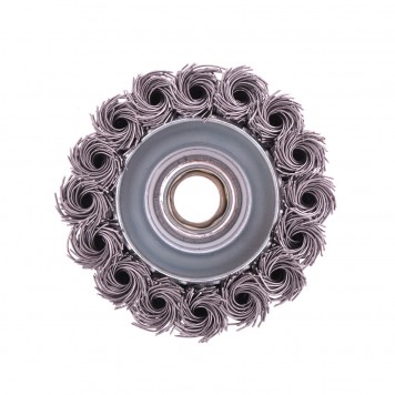 74620 | Щетка для УШМ, 65 мм, М14, "чашка", крученая проволока 0,5 мм, MATRIX-1