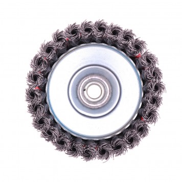 74627 | Щетка для УШМ, 125 мм, М14, "чашка", крученая проволока 0,5 мм, MATRIX-0