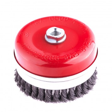 74674 | Щетка для УШМ, 125 мм, М14, "чашка", крученая проволока 0,5 мм, MATRIX HEAVY DUTY-2