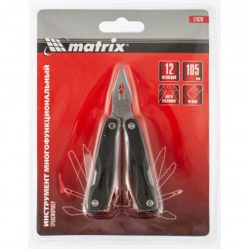 17620 | Трансформер, 12 функций, авторазжим, компактный размер, в чехле, 105 мм, MATRIX-4