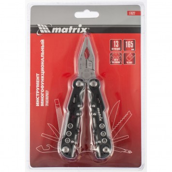 17622 | Трансформер, 13 функций, авторазжим, в чехле, 165 мм, MATRIX-4