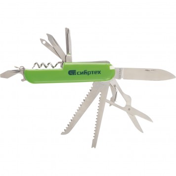 17626 | Нож многофункциональный, компактный размер, 15 функций, 90 мм, СИБРТЕХ-0