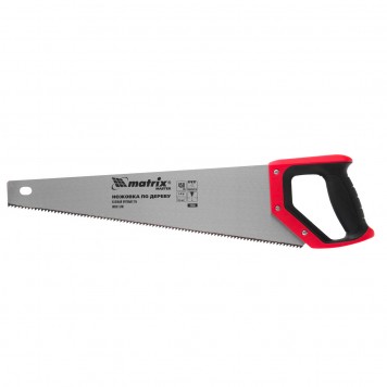 23585 | Ножовка по дереву, 500 мм, каленый зуб 3D, 11-12 TPI, трехкомпонентная рукоятка, Pro, MATRIX-0