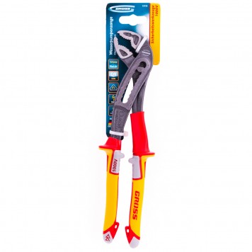 15725 | Клещи переставные, диэлектрические рукоятки до 1000 В, 240 мм, GROSS-3