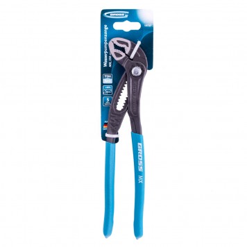 15727 | Клещи переставные, кнопочный механизм, обливные рукоятки, 250 мм, GROSS-3