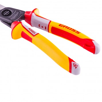 17728 | Кабелерез, диэлектрические рукоятки до 1000 В, трехкомпонентные рукоятки, 210 мм, GROSS-2