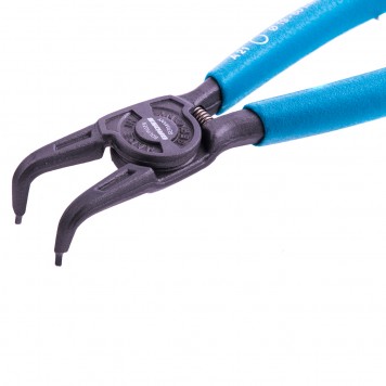 18341 | Съемник, 165 мм, для внешних стопорных колец (19-60 мм), изогнутые губки (разжим), GROSS-1