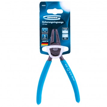 18341 | Съемник, 165 мм, для внешних стопорных колец (19-60 мм), изогнутые губки (разжим), GROSS-3